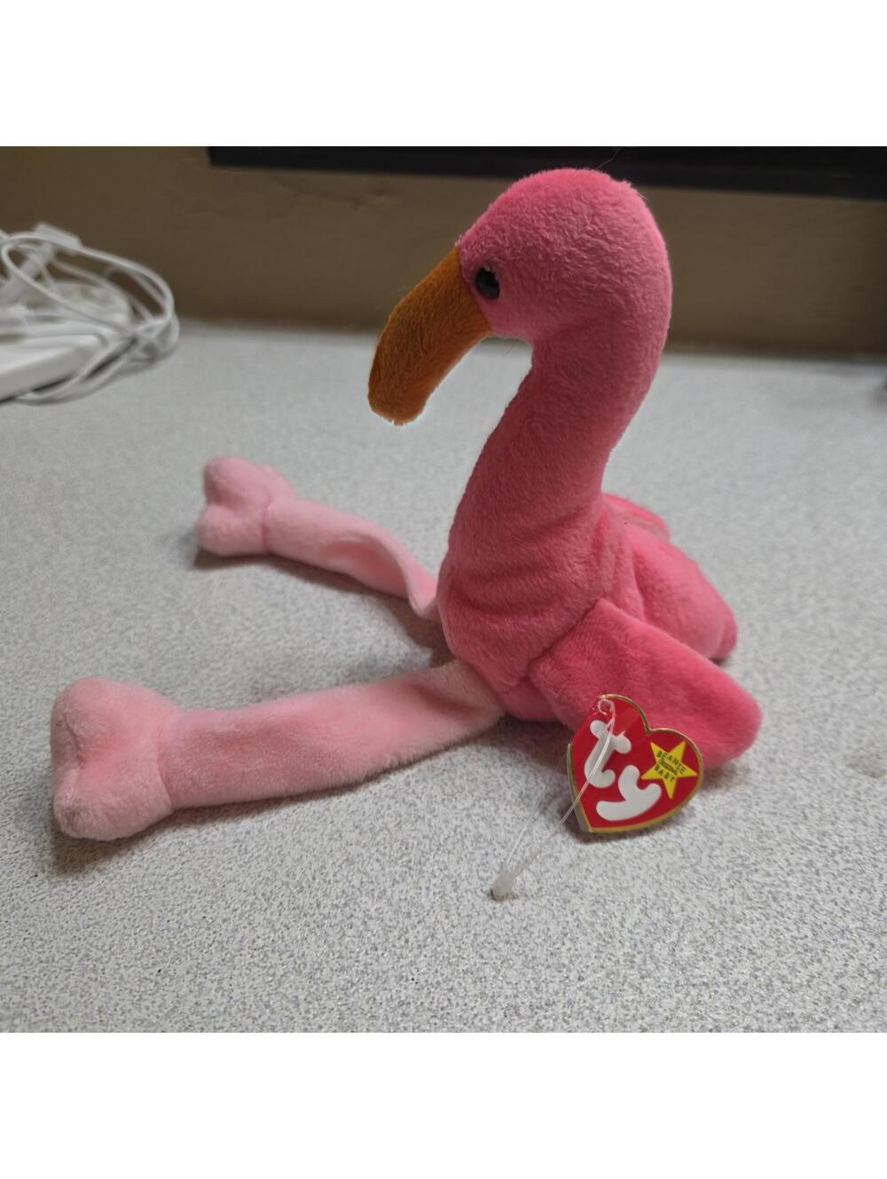 Ty Beanie Babies Pinky Flamingo - Picture 2 of 6